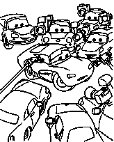 coloriage cars interview
